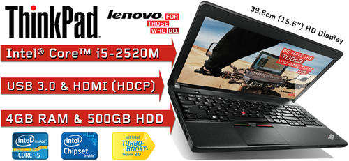 Lenovo Thinkpad Edge 530 15.6" HD i5-2520M 4GB Ram 500GB HDD Laptop -DEMO IN BOX AND WARRANTY