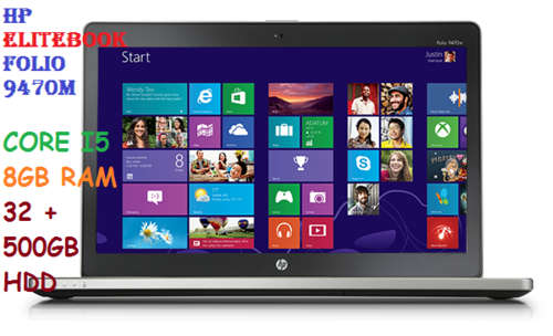 HP ELITEBOOK FOLIO Ultrabook 9470m 14" Core i5-3427U 1.80GHz,8GB Ram Win 8Pro,EXCELLENT CONDITION