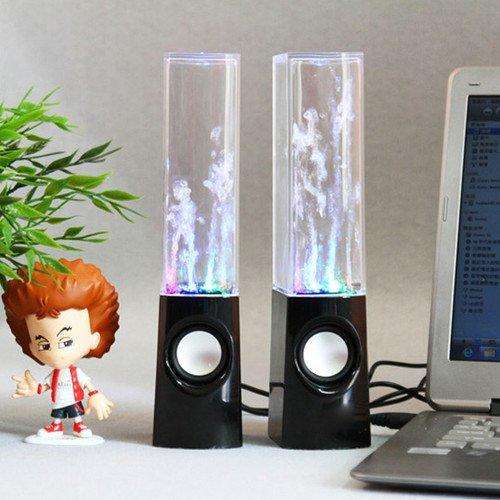 Dancing Water Speaker Portable Music Audio 3.5MM Player USB LED Light Led Mp3 player **R1 NO RESERVE