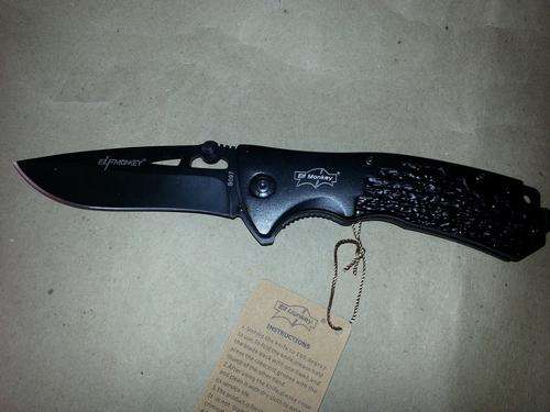 Elf Monkey B097 Camping Knife hunting knife Aluminium Handle 440C**R1.00 NO RESERVE AUCTION**
