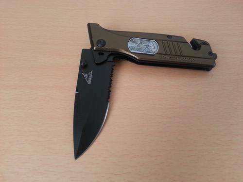 Gerber Gold Army Serrated Folding Clip Knife **R1.00 NO RESERVE AUCTION**