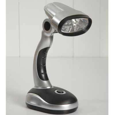 LED Mini Desk Lamp Pivotal Head 20cm 10,000 Hours Reading Writing **R1 NO RESERVE AUCTION**