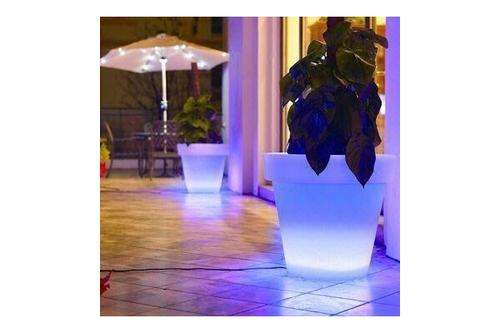 Plastic color changing led flower pots light up garden pot  **R1 NO RESERVE AUCTION**