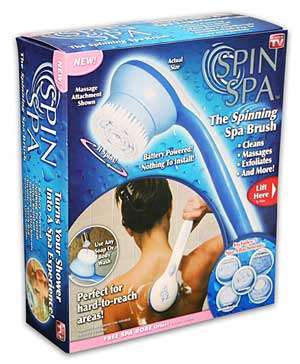 Spin Spa spinning Spa brush WITH 5 x Spa attachments **R1 NO RESERVE AUCTION**