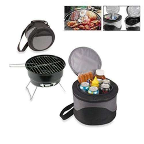 Portable 2 in 1 Outdoor BBQ Barbecue Grill With A Cooler Bag  **R1 NO RESERVE AUCTION**
