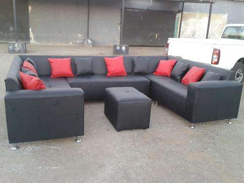 U- Shaped closed arm lounge suite, MADE CUSTOM PER ORDER, various colours avail.