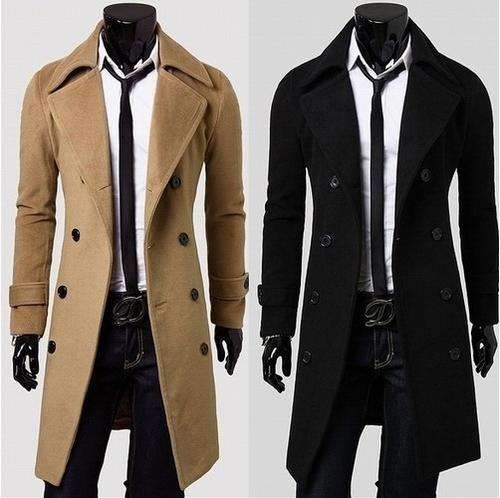 Men's Black full Coat, 3 colors avail.