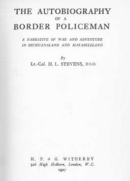 The Autobiography of a Border Policeman