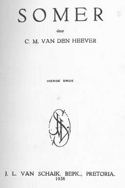 Somer by C. M. van den Heever