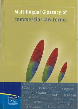 Multilingual Glossary of commercial law terms.