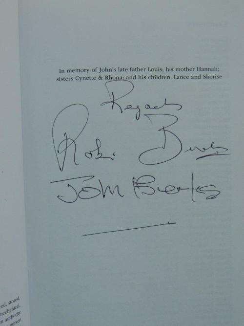What a Boykie: The John Berks Story - SIGNED BY BOTH AUTHORS -  by Robin Binckes