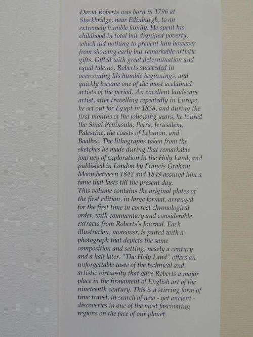 The Holy Land Yesterday and Today: Lithographs and Diaries by David Roberts R.A