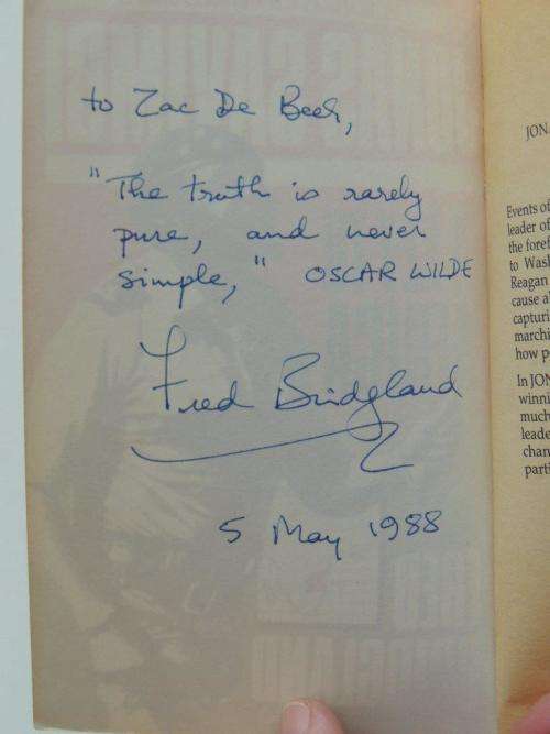 Jonas Savimbi a Key to Africa - INSCRIBED - By Fred Bridgland