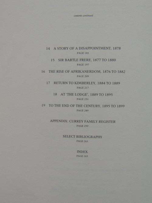 John Blades Currey, 1850 to 1900: Fifty years in the Cape Colony -
