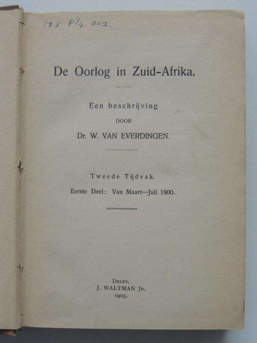 De Oorlog in Zuid-Afrika - W. van Everdingen