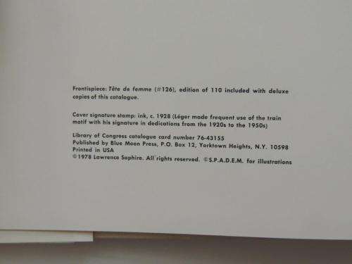 Fernand Léger: The Complete Graphic Work - Lawrence Saphire. Preface Fernand Mourlot