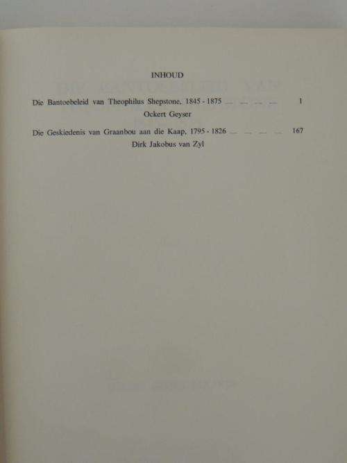Argief -jaarboek vir Suid Afrikaanse Geskiedenis/Archives Year Book for S. A. History: 1966/1