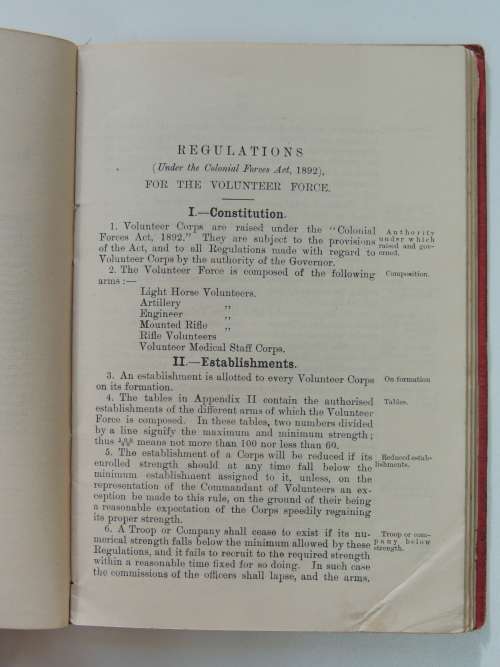 Colonial Forces Act, No. 32 of 1892 With Rules and Regulations Framed Under The Act - Anon