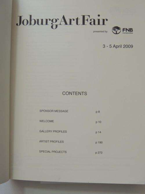 Joburg Art Fair - Set of 4 Catalogues - 2008, 2009, 2010, 2011.