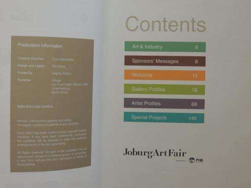 Joburg Art Fair - Set of 4 Catalogues - 2008, 2009, 2010, 2011.