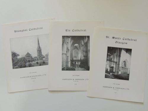 Harrison and Harrison Ltd., Organ Builders - Specification Leaflets of Church Organs -
