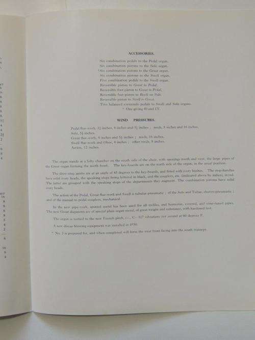 Harrison and Harrison Ltd., Organ Builders - Specification Leaflets of Church Organs -