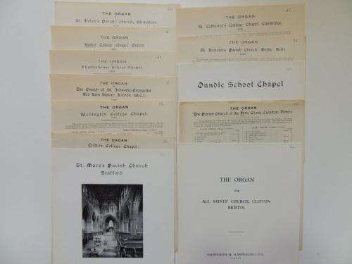 Harrison and Harrison Ltd., Organ Builders - Specification Leaflets of Church Organs -