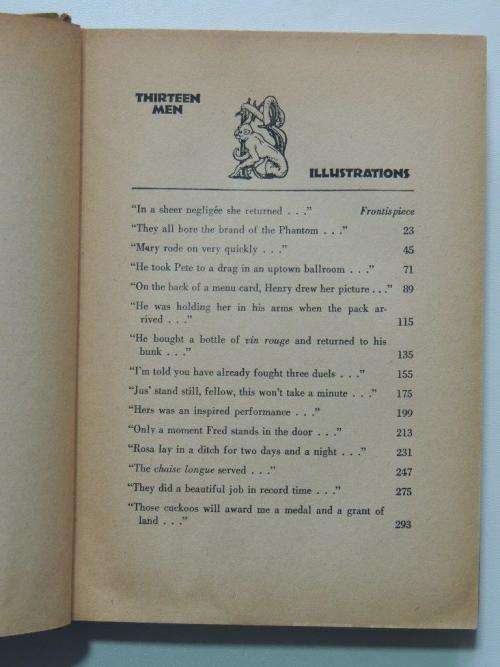 Thirteen Men - First Edition - by Tiffany Thayer