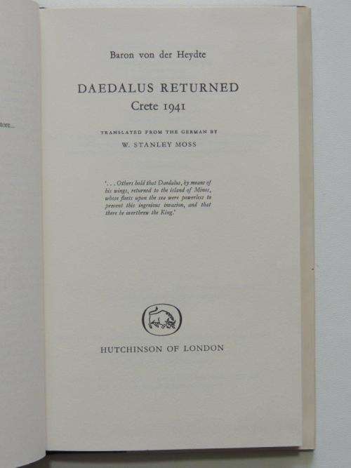 Daedalus Returned - by Baron von der Heydte
