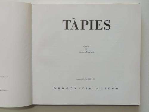 Tàpies - by Carmen Gimenez, Dore Ashton, Antoni Tàpies