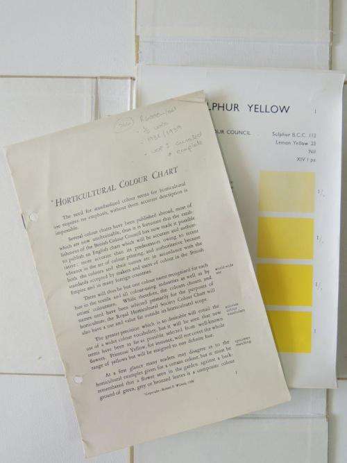 Horticultural Colour Chart I and II British Colour Council / Royal Horticultural Society - RF Wilson