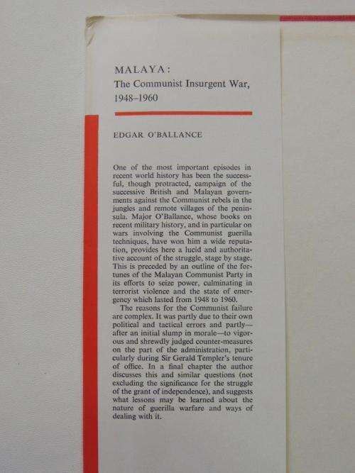 Malaya: The Communist Insurgent War, 1948-1960 - Edgar O`Ballance