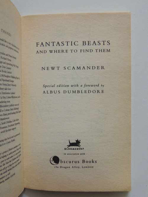 Harry Potter Schoolbooks: Quidditch Through the Ages & Fantastic Beasts &Where to Find Them Set of 2