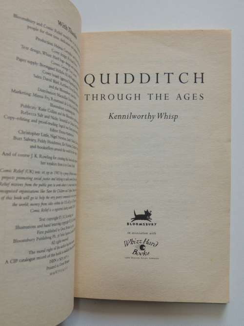 Harry Potter Schoolbooks: Quidditch Through the Ages & Fantastic Beasts &Where to Find Them Set of 2