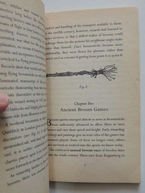 Harry Potter Schoolbooks: Quidditch Through the Ages & Fantastic Beasts &Where to Find Them Set of 2