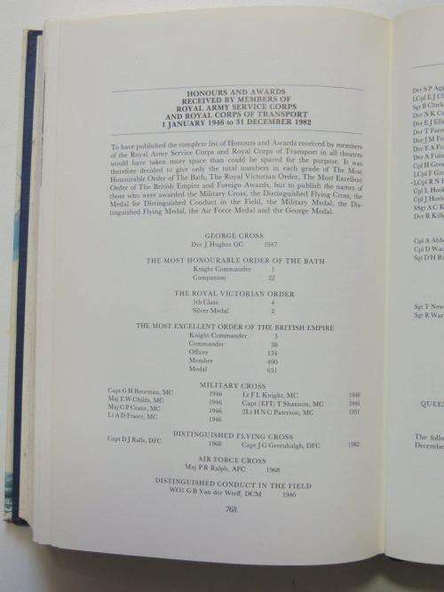 The Story of the RASC and RCT 1945-1982 - by Brigadier D J Sutton.