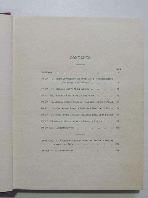 The Union of South Africa and The Great War 1914-1918 - Official History -