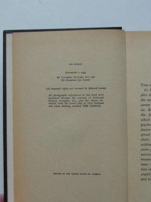 The Climax - F J Lewis