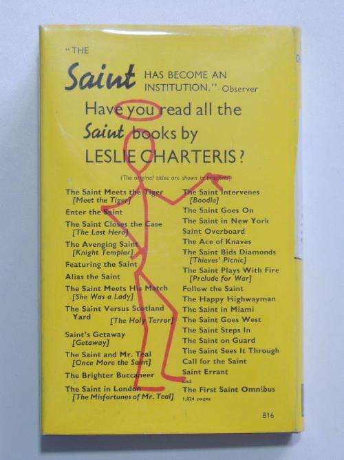Alias The Saint - First Edition - by Leslie Charteris