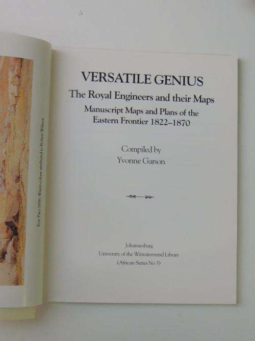 VERSATILE GENIUS - The Royal Engineers and their Maps - Yvonne Garson   INSCRIBED