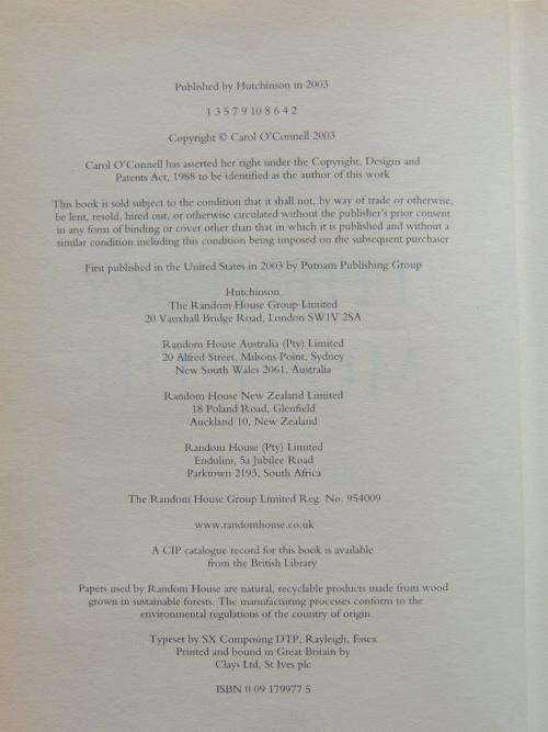 The Jury Must Die - First Edition - by Carol O`Connell