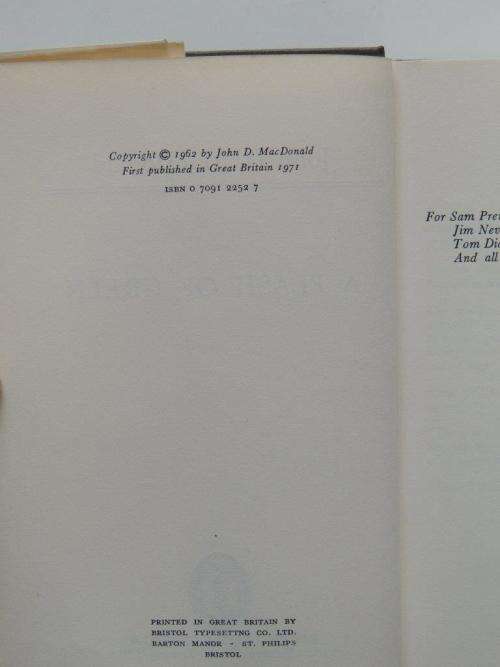A Flash of Green - First Edition - by John D MacDonald