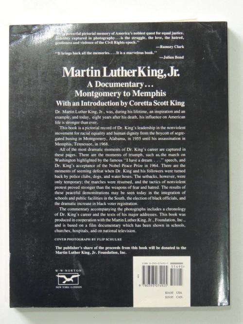 Martin Luther King, Jr.: A Documentary...Montgomery to Memphis - Inscribed by Coretta Scott King
