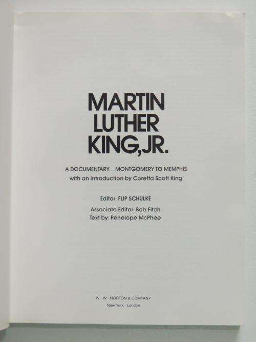 Martin Luther King, Jr.: A Documentary...Montgomery to Memphis - Inscribed by Coretta Scott King