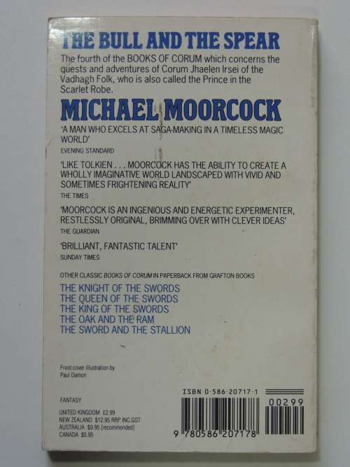The bull and the Spear -  Corum Book 4 - Michael Moorcock