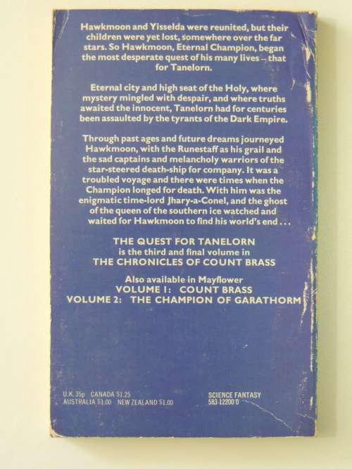 The Quest for Tanelorn Vol III of Chronicles of Count Brass - Michael Moorcock