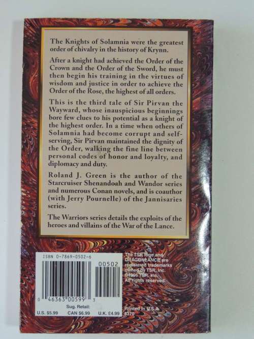 Knights of the Rose The Warriors Volume V Dragonlance Saga - Roland Green