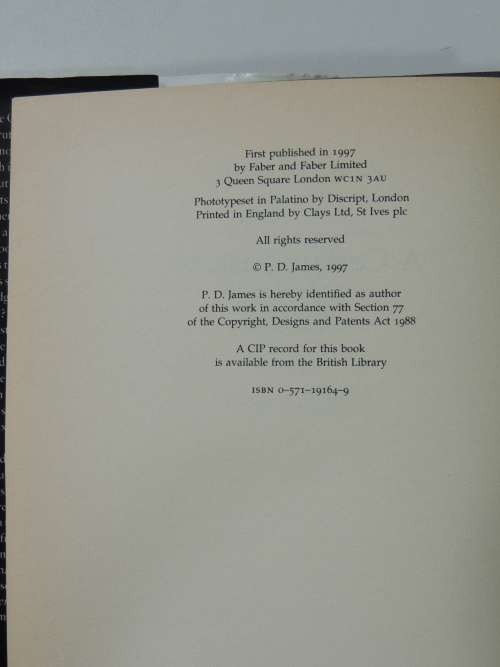A Certain Justice - First Edition - PD James