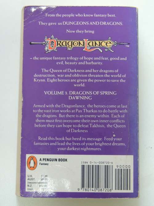 Dragons of Spring Dawning Dragonlance Chronicles Volume 3 - Margaret Weiss and Tracy Hicks