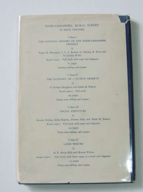 The Natural History of the Keiskammahoek District, Volume 1 - Edgar D. Mountain. J. V. L. Rennie.